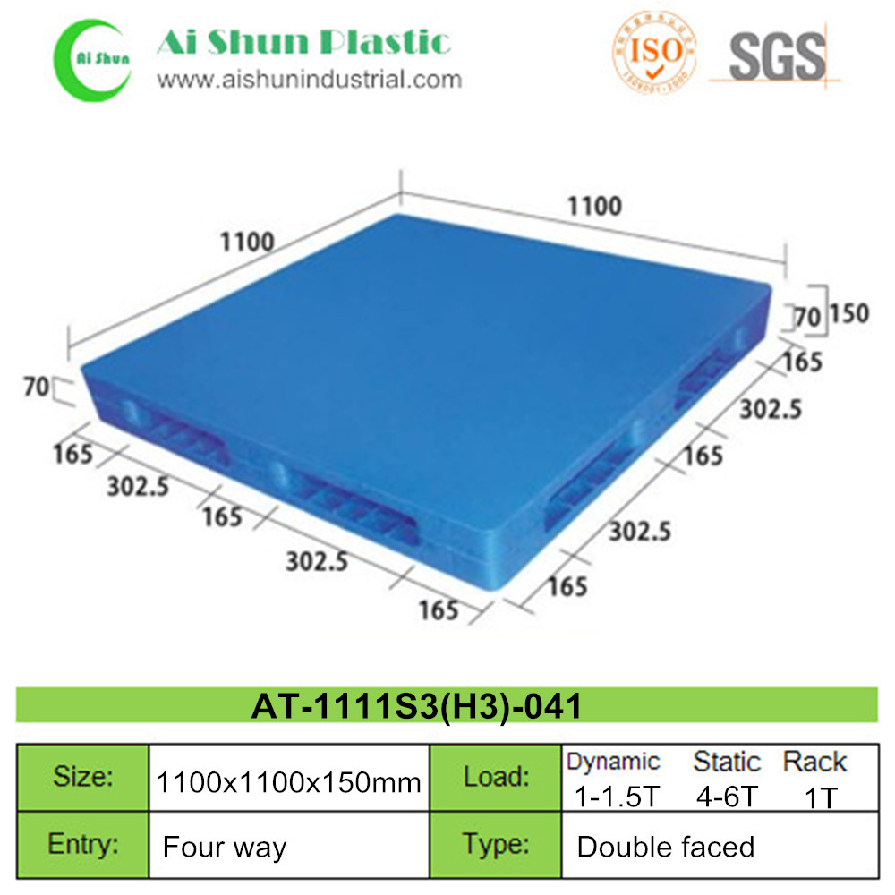 No.41 Flat Reversible Plastic Pallet