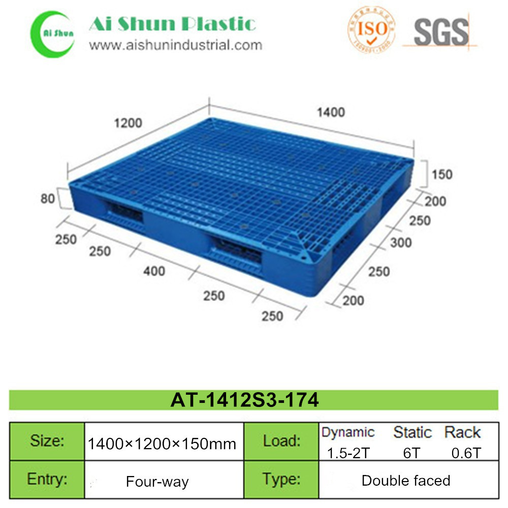No.174 One-Piece Double Sides Plastic Pallet