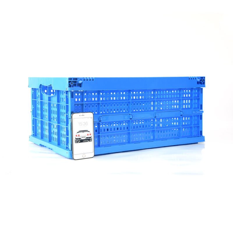 AS-604028-C2 Ventilated foldable plastic crate