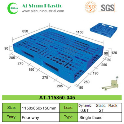 No.45 Cross Bottom Plastic Pallet