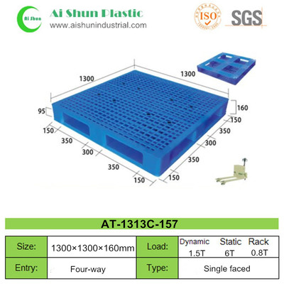 No.157 Perforated Cross Bottom Plastic Pallet