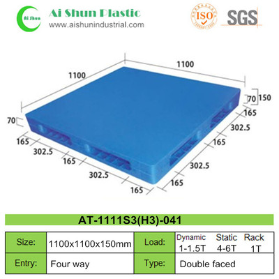 No.41 Flat Reversible Plastic Pallet