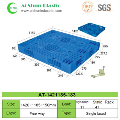 No.183 Cross Bottom Plastic Pallet
