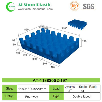 No.197 One-piece Double Sides Plastic Pallet