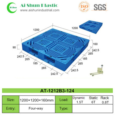 No.124 Cross Deck Plastic Pallet