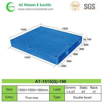 No.190 Perforated Cross Bottom Plastic Pallet