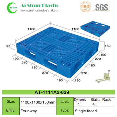 No.29 Cross Deck Single Side Plastic Pallet