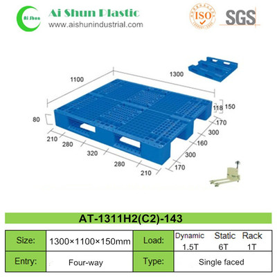 No.143 Mesh Three Skids Plastic Pallet