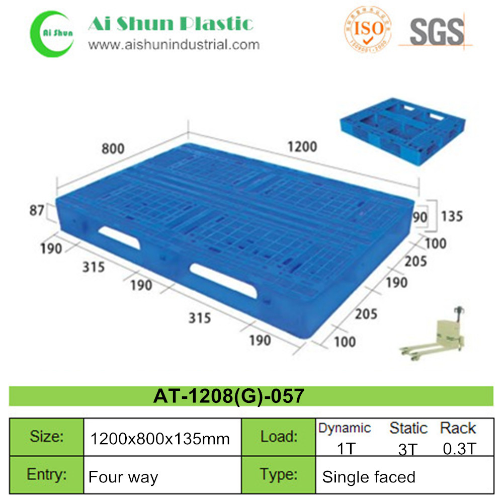 No.57 Cross Bottom Plastic Pallet