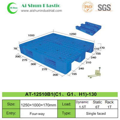 No.130 Three Skids Plastic Pallet