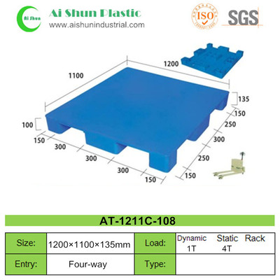 No.108 Flat Top Nine Feet Plastic Pallet