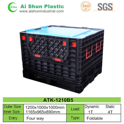 1000L foldable plastic pallet box