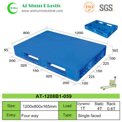 No.59 Flat Cross Deck Plastic Pallet