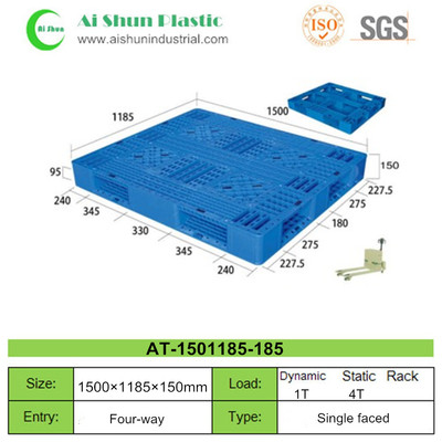 N0.185 Corss deck plastic pallet