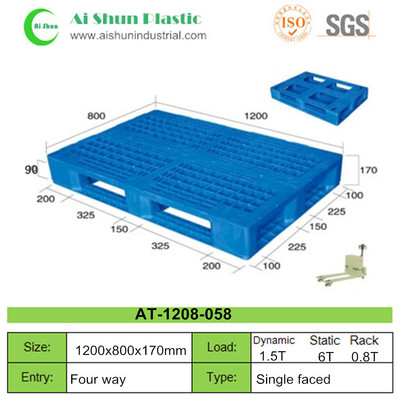 No.58 Cross Open Bottom Plastic Pallet