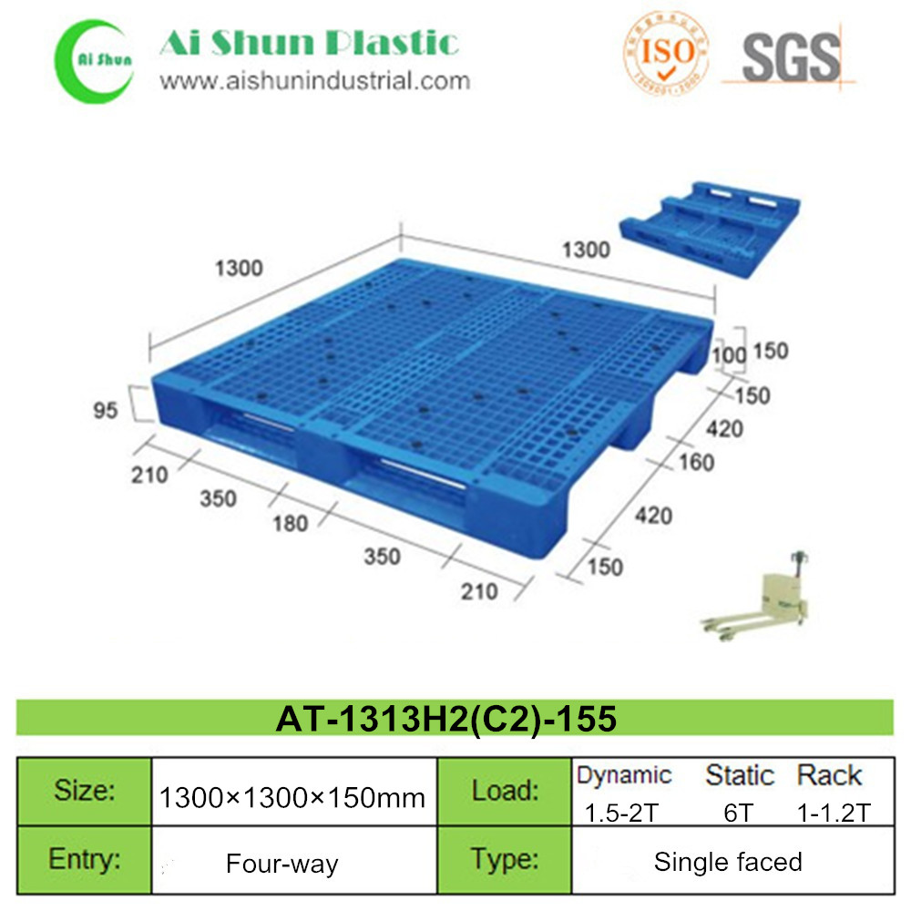 No.155 Perforated Three Skids Plastic Pallet