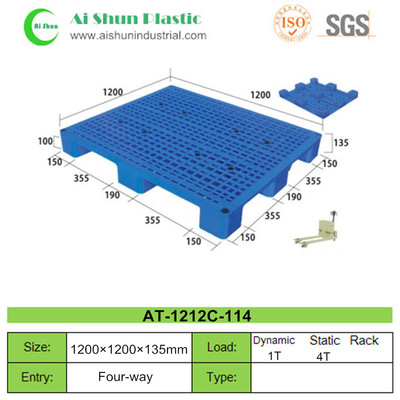 No.114 Perforated Top Nine Feet Plastic Pallet