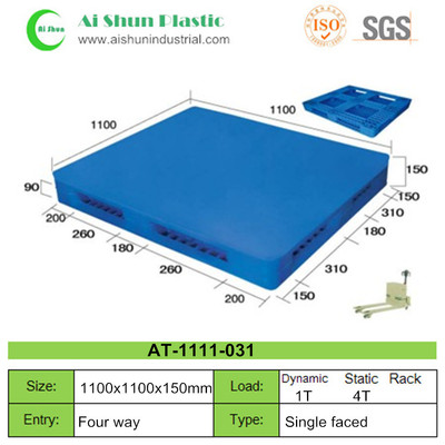 No.31 Flat Cross Deck Plastic Pallet